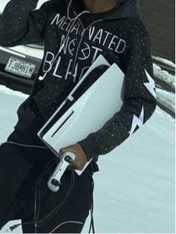 Black Melanated Not Black Rhinestone Zip Up